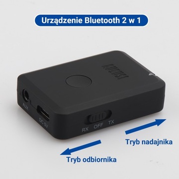 August MR260 Передатчик-приемник 2 в 1 Bluetooth 5 USB C AUX aptX с низкой задержкой