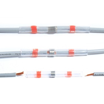 СОЕДИНИТЕЛИ ТЕРМОУсадочные ТРУБКИ С ЖЕСТЯНЫМИ ВОДОНЕПРОНИЦАЕМЫМИ РАЗЪЕМЫ КАБЕЛЯ 50ШТ.