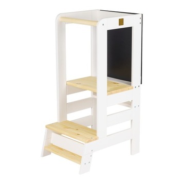 Pomocnik Kuchenny Kitchen Helper z Tablicą Lite Drewno Biały MeowBaby