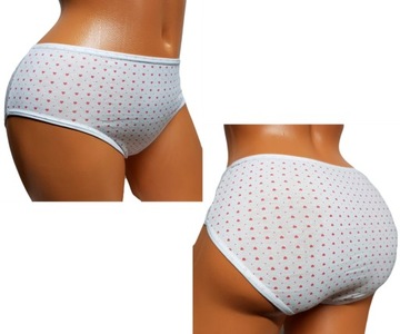 3-PAK MAJTKI DAMSKIE FIGI BAWEŁNA w Serduszka XL
