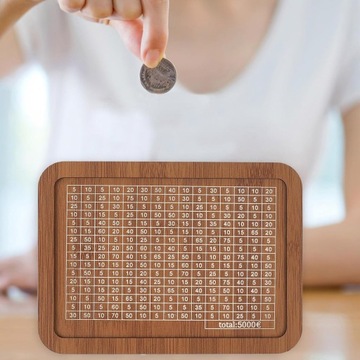 ДЕРЕВЯННАЯ КОПИЛКА СО СЧЕТЧИКОМ ГОЛОВ, ЭКОНОМИЯ ДЕНЕГ 5000 € ПОДАРОК