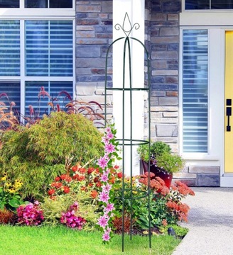 САДОВАЯ ПЕРГОЛА КОЛОННА КОЛОННА ДЛЯ РОЗ Вьющиеся ЦВЕТЫ + АНКЕРЫ 190 см