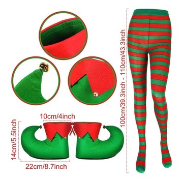 Рождественский костюм, фартук для выпечки, фартук эльфа для