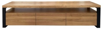 Szafka RTV Dębowa 140 cm LOFT INDUSTRIALNA