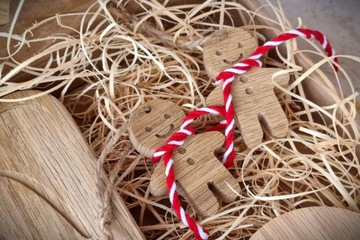 Набор деревянных аксессуаров, рождественский подарок, рождественский поднос.