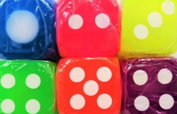 Светящиеся игральные кости со СВЕТОМ для бросания.