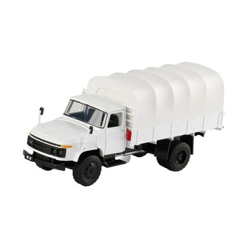 Kolekcje w skali 1:28 Diecast Alloy Model ciężarówki transportowej Model symulacyjny biały