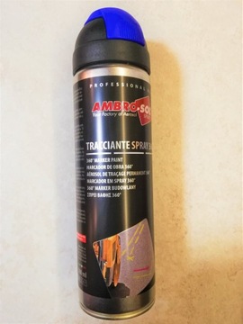 MARKER SPRAY DROGOWY FLUO ZNACZNIK GEODEZYJNY BLUE