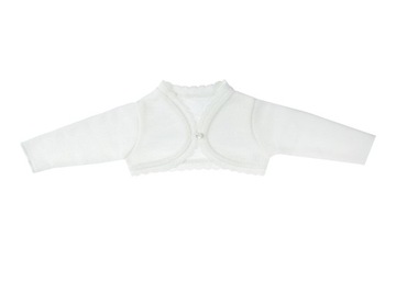 Свитер БЕЛЫЙ БАЛЛЕРО свитер 62см КРЕЩЕНИЕ