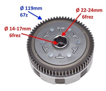 Мини-питбайк MRF YX Двигатель 160 куб.см YX160 Сцепление