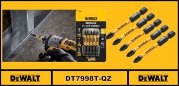 DeWALT Zestaw bitów udarowych PH2 50mm 5szt DT7998T