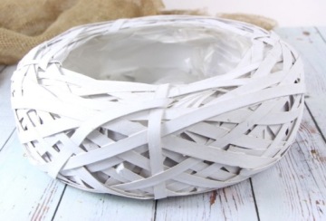 Декор Корзина Крем/Розовый 50х35