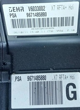 CITROEN C5 III 11R RADIÁTOR 9671485880