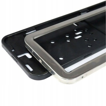 2x ХРОМИРОВАННЫЕ РАМКИ НОМЕРНОГО ЗНАКА, НЕРЖАВЕЮЩАЯ СТАЛЬ