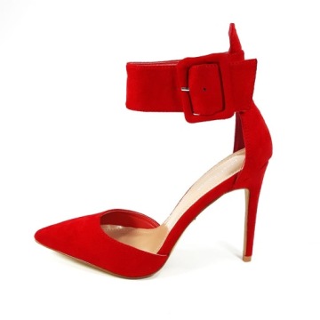 Красные замшевые туфли на высоком каблуке Noela 37