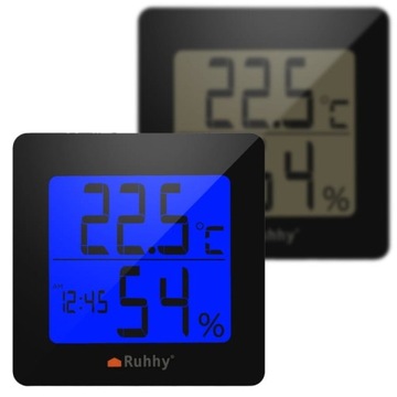 Termometr domowy Higrometr Zegar Budzik elektroniczny z wyświetlaczem LCD