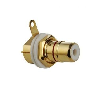 Gniazdo RCA cinch KaCsa RJ-135GT - złocone 24k