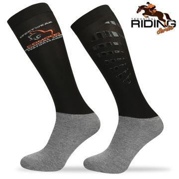 Носки для верховой езды с силиконом SPJT - микрофибра.