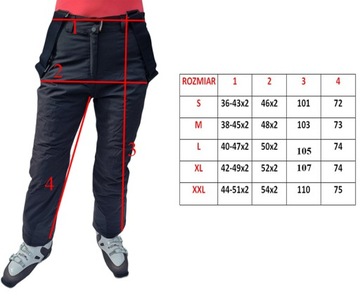 ЛЫЖНЫЕ БРЮКИ ЖЕНСКИЕ ЗИМНИЕ ДЛЯ СНОУБОРДА, ЗИМНИЕ ТЕМНО-СИНИЕ, размер XXL