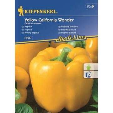 Kiepenkerl nasiona Papryka blokowa Yellow California żółta