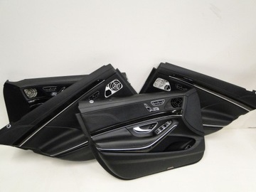 MERCEDES S W222 222 ЦЕНТР 4 СИДЕНЬЯ ОБИВКА БАНК КОЖА 63 AMG