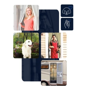 МАГНИТНАЯ МОСКИТНАЯ СЕТКА ДЛЯ БАЛКОННЫХ ДВЕРЕЙ 80/90/100 х 210/220 С МАГНИТАМИ