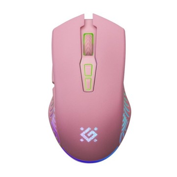 Mysz bezprzewodowa Defender PANDORA GM-502 optyczna 3200dpi różowa RGB