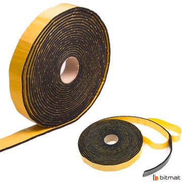 Прочная, водонепроницаемая, двусторонняя, самоклеящаяся резиновая изоляционная лента, 6 мм.