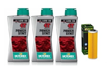 Zestaw Na Wymiane Oleju Motorex 10W50 Power Synt + Filtr Do KTM 790 Adv