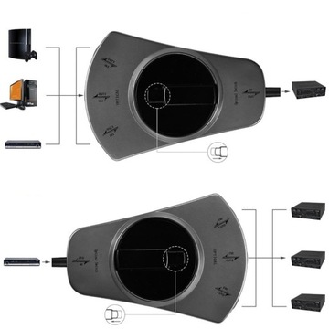 Переключатель TOSLINK, оптический разветвитель 3x1 SPDIF