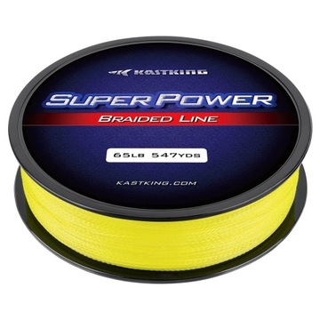 Plecionka Kastking Super Power X4, YELLOW - 300m 0,08mm - 8LB