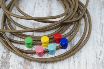 коричневый кабель плетеная проволока лофт ретро паук