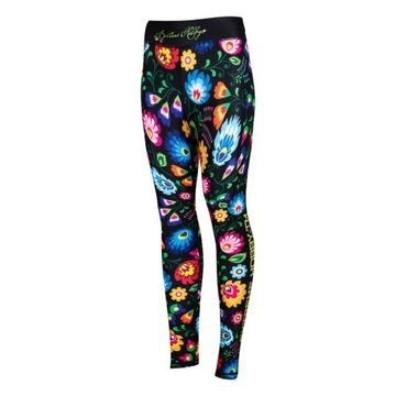 Legginsy sportowe na rower damskie FOLK 2 XS EXTREME HOBBY