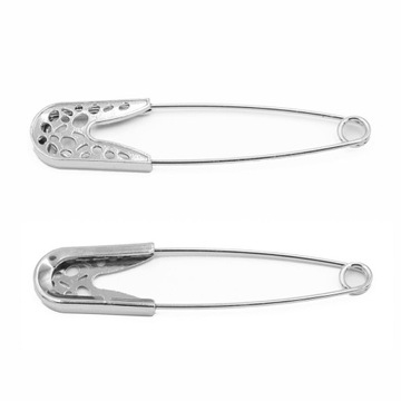 Agrafka ozdobna nikiel elegancka 7,5cm ZBA-018