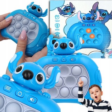 GRA ZRĘCZNOŚCIOWA POP IT POPIT ELEKTRYCZNA ANTYSTRESOWA STICH SENSORYCZNA
