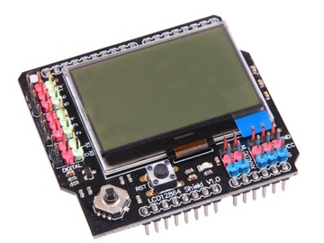 Nakładka arduino UNO Shield - wyświetlacz graficzny LCD12864 + joystick