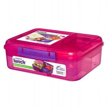 Sistema Lunchbox Pojemnik Bento 1650ml róż