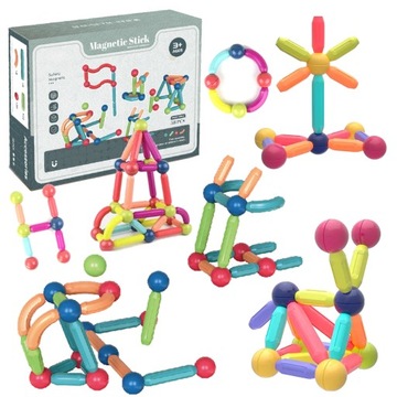 Klocki magnetyczne XL patyczki kulki sticks DUŻE