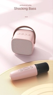Новый мини-беспроводной микрофон Bluetooth, небольшой динамик, портативный караоке на открытом воздухе
