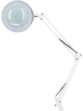 Zestaw fotel kosmetyczny elektryczny lampa lupa ze statywem na kółkach SPA