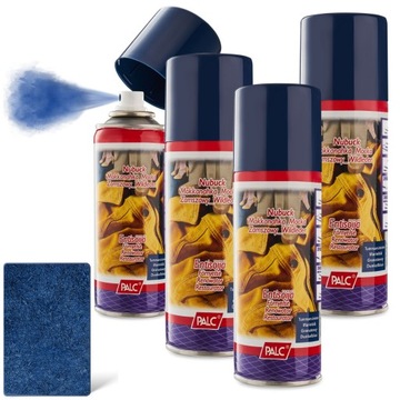 4x Spray Renowator Koloru Granatowy Zamsz Nubuk