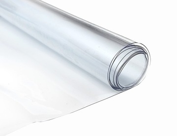 FOLIA PVC PRZEŹROCZYSTA GRUBA ELASTYCZNA PLANDEKA 0,45MM/180CM