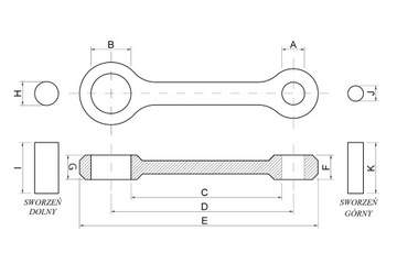 ШАТУННАЯ ТЯГА HOT RODS 8146 POLARIS TRAIL BOSS 350 400