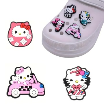 28 ШТ. ПОДВЕСКИ CROCS HELLO KITTY CATS
