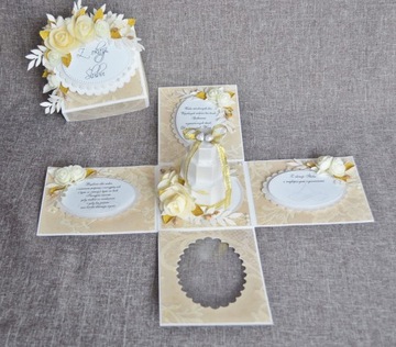 Большая КОРОБКА, 3D открытка, шкатулка, свадебный сувенир