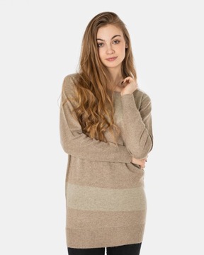 Długi Sweterek Damski Tunika Sukienka C10-10 L/XL
