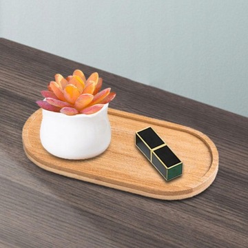 Деревянный поднос для ванной комнаты