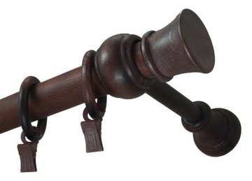 Карниз деревянный, диаметр 28, 2,5 м, одинарный, 250 см.