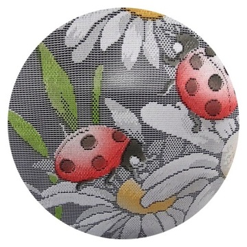 Короткая кухонная штора, разноцветная LODYBUGS FLOWERS 70см 623568