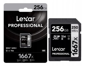 Lexar SDXC 256GB Professional 1667x UHS-II U3